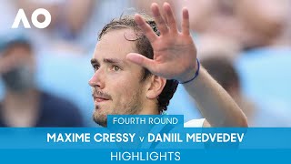 Maxime Cressy v Daniil Medvedev Highlights 4R  Australian Open 2022 [upl. by Ytissac]