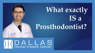 What IS a Prosthodontist [upl. by Aiyekal]