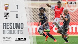 Highlights  Resumo SC Braga 10 Vitória SC Liga 2223 5 [upl. by Carnes671]