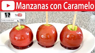 MANZANAS CON CARAMELO  Vicky Receta Facil [upl. by Yknarf]