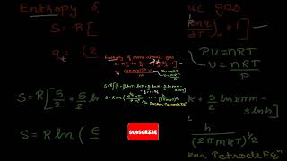 Sackur Tetrode equation  Translational Entropy statisticalthermodynamics chemistry [upl. by Akeenahs892]