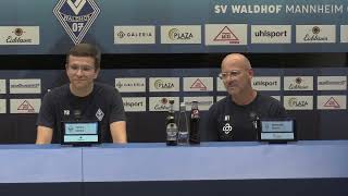 3 Liga  6 Spieltag  SV Waldhof  VfL Osnabrück  Pressekonferenz nach dem Spiel [upl. by Marline]