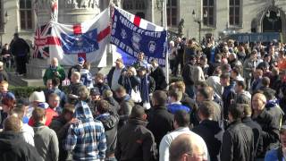 Birmingham fans assemble on the Markt in Bruges an impression around lunchtime [upl. by Herzog]