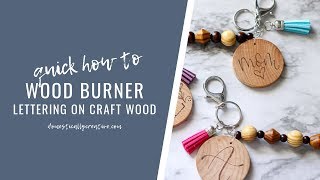 How to wood burn onto wooden craft circles [upl. by Goldfinch]