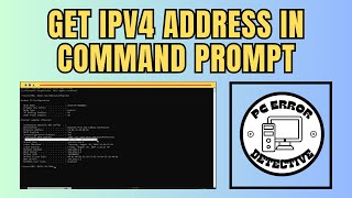 How to Get IPv4 Address in Command Prompt [upl. by Larson]