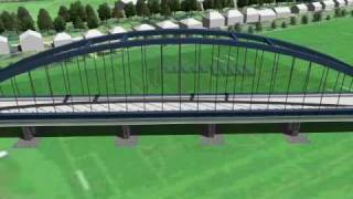 M8 Bridge 3D construction animation [upl. by Llehsam452]