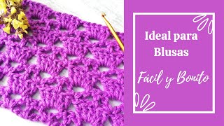 💛🤍💜PUNTO CALADO PARA VERANOPUNTOS A CROCHET [upl. by Meagher]