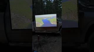 Nebula by Anker Capsule 3 Laser 1080p Smart WiFi Mini Projector  camping youtubeshorts [upl. by Anez]