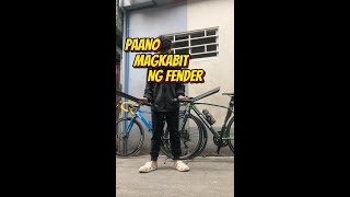 HOW TO INSTALL FENDER ON DIFFERENT SEAT POST  PAANO MAG KABIT NG FENDER SA MAGKA IBANG SEAT POST [upl. by Marcia]