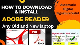 How to Download Adobe Reader  How to Adobe Reader Signature Validation ✅Automatic  Adobe Acrobat [upl. by Sheepshanks974]