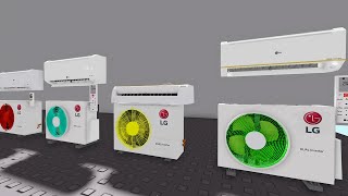 Colorful Air Conditioner Fan Grill  Roblox [upl. by Magdau]