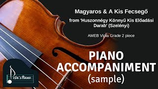 Magyaros amp A Kis Fecsegő Szelényi  Piano Accompaniment sample [upl. by Aynatal638]