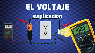 Explicación del voltaje ¿Qué es el voltaje Diferencia de potencial en electricidad básica [upl. by Navonod]