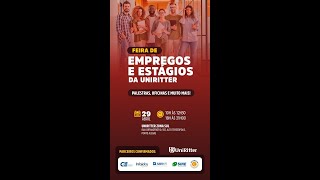 Feira de empregos e estágios Uniritter [upl. by Ahcurb257]