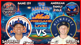 Mets PreGame Show  Mets vs Brewers Game 159  New York Mets  Milwaukee Brewers  Mets Talk [upl. by Aicenet]