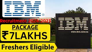 IBM Recruitment 2024  OFF Campus Drive For 2024  2023 Batch Hiring  Software Developer job [upl. by Isis]