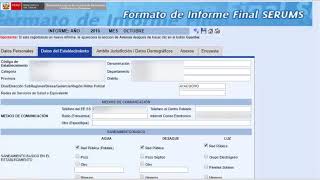 Informe Final del SERUMS [upl. by Ynettirb523]