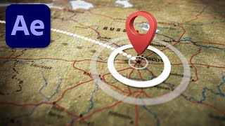 Clean 3D Animated Travel Map Tutorial in After Effects [upl. by Matheny]