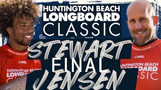 Kaniela Stewart vs Taylor Jensen  Huntington Beach Longboard Classic  Final  Heat Replay [upl. by Nivre]