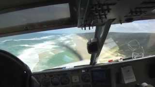 Fraser Island landing on a Fraser Island beach in a plane [upl. by Chanda477]