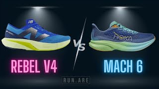 HOKA Mach 6 vs New Balance Rebel v4 WHICH IS BETTER Shoe Comparison Review [upl. by Tnahsin]