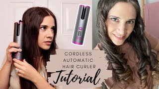 CORDLESS AUTOMATIC HAIR CURLER TUTORIAL AND TIPS [upl. by Slaughter]