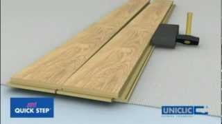 OnFlooring QuickStep Uniclic Laminate Flooring  Floating Floor Installation [upl. by Zetrauq]