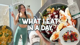 What I eat in a day  Healthy amp Balanced 🌱 NonRestrictive [upl. by Skipp]