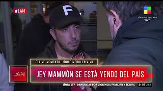 🔴 Jey Mammon se fue del país quotMe voy para despejar la cabezaquot [upl. by Anirhtak960]