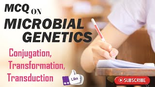 Mcq on Microbial Genetics MCQ on Bacterial Genetics Conjugation Transformation Transduction [upl. by Cox]