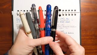 My GoTo Fountain Pens in 2019 [upl. by Ahsias]