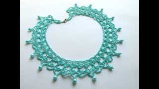 Колье из бисера Necklace  How To Make Necklace At Home  DIY [upl. by Finn]