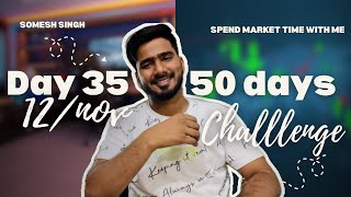 Day 35 Live Banknifty Trading  50 Days Challenge  Learn Options Trading  trade  Option Trading [upl. by Hassi]