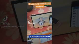 Calendari da tavolo 2025 personalizzati a tema Haikyuu [upl. by Fabian]