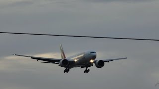 Emirates Skycargo B777200ER landing at Aguadilla airport BQN [upl. by Watters693]