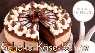 SchokoKäseSahneTorte backen Traumhafte Ostertorte mit viel Schokolade  Rezept von Sugarprincess [upl. by Haile51]