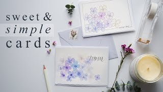 Beautiful 15 Minute Watercolor Greeting Cards [upl. by Yarled]