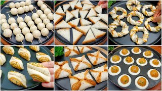 12 Easy Snacks Recipe  New Recipe  Crispy Snacks Recipe  Evening Snacks RecipeBread Snacks [upl. by Taveda201]