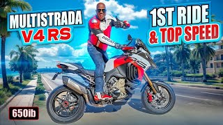 2024 Ducati Multistrada V4 RS  1st Ride amp TOP SPEED [upl. by Enimasaj]