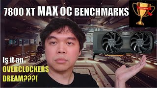 AMD Radeon RX 7800 XT MAX OC Benchmarks [upl. by Krucik609]