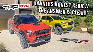 Tacoma TRD PRO VS Colorado ZR2 WHICH SHOULD YOU BUY [upl. by Catlee484]