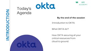 Introduction to OKTA [upl. by Maxy]