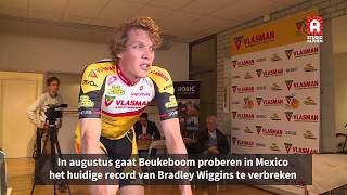 Inspanningstest Dion Beukeboom voor aanval op werelduurrecord [upl. by Aleihs]