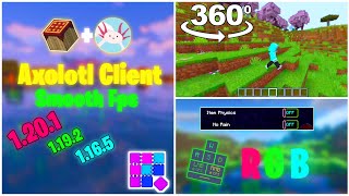 Minecraft Java edition best client  Axolotl client [upl. by Philipps779]