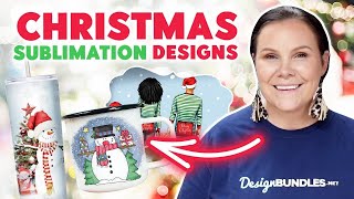 ❄️ 3 CUTE Christmas Sublimation Designs [upl. by Ardnohs61]