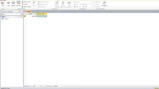 Creating table in datasheet view in MS Access 2010 [upl. by Attiuqaj]