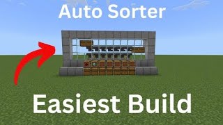 Minecraft Auto Sorter 121 bedrock and Java edition minecraft [upl. by Aremaj727]