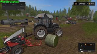 Farming Simualtor 17 How To Make Silage Bales [upl. by Ahsemak]