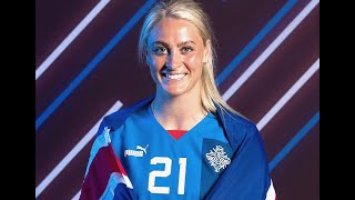 Svava Rós Gudmundsdóttir first goal for Iceland 632019 [upl. by Gabi737]