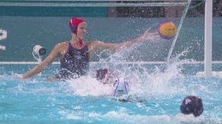 Womens Water Polo Preliminary Round  HUN v USA  London 2012 Olympics [upl. by Edvard]